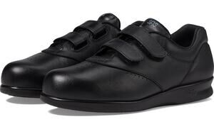 SAS Womens Me Too Adjustable Comfort Shoe US 5.5 XWide EU 36 Black Leather EUC